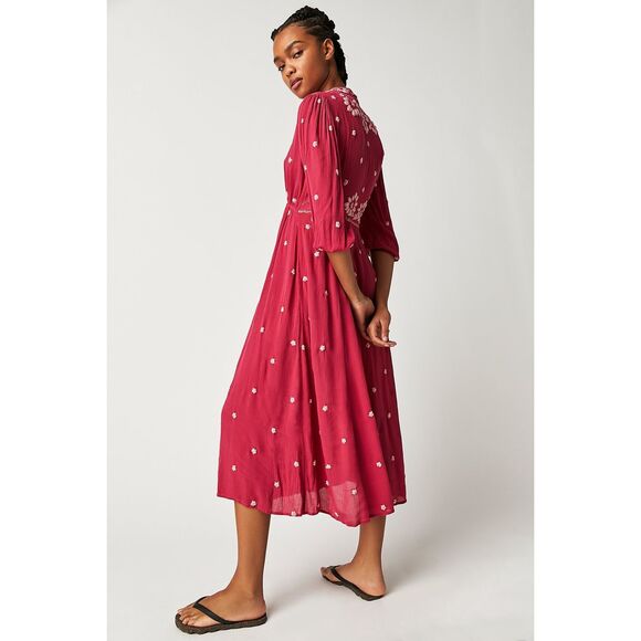 Free People Embroidered Fable Midi Dress - Dolled Up Combo Pink Size XS is  available for purchase on au PAY Market - Imported Goods Online Store  Co.Ltd. | au PAY Market -